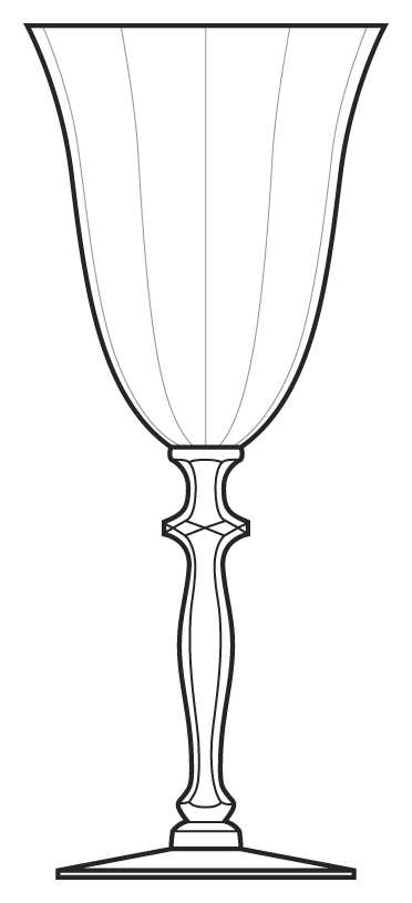 3120 Clear Water Goblet by Cambridge-1