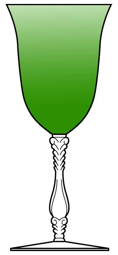 3121 Green Water Goblet by Cambridge-1