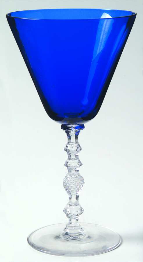 3122 Blue Water Goblet by Cambridge-1