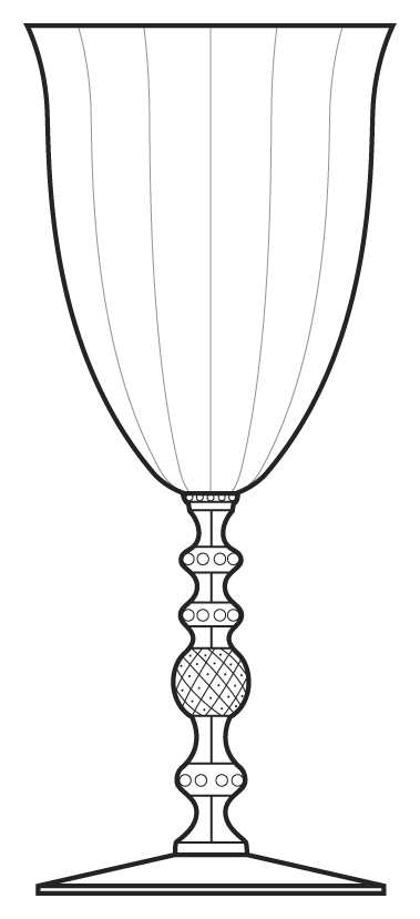 3124 Clear Water Goblet by Cambridge-1