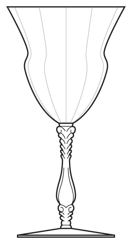 3126 Clear Water Goblet by Cambridge-1