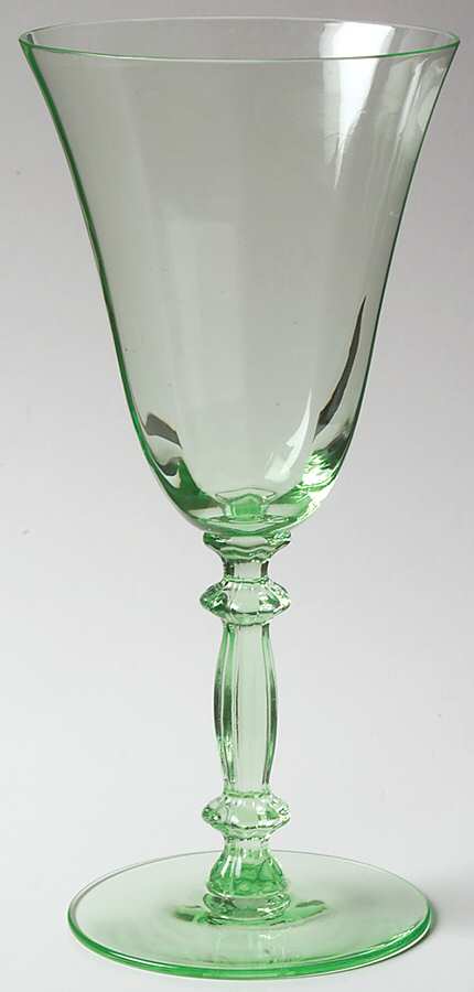 3130 Green (Light Emerald) Water Goblet by Cambridge-1