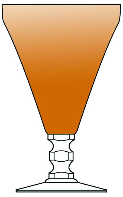3400 Amber Water Goblet by Cambridge-1