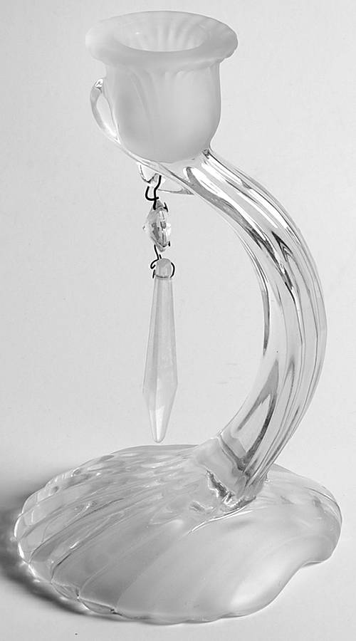 Alpine Clear Single Candlestick with 1 Prism by Cambridge-1