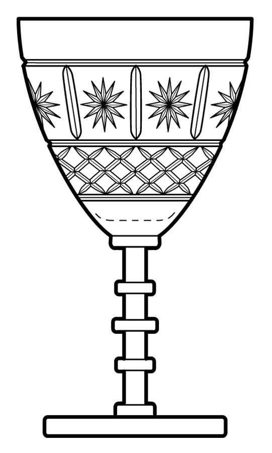American Star Water Goblet by Cambridge-1
