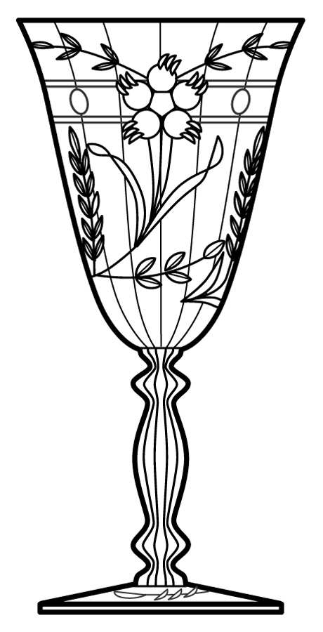 Auburn Water Goblet by Cambridge-1