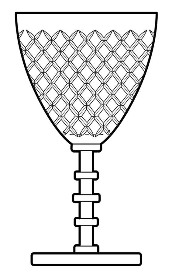 Belfast Water Goblet by Cambridge-1