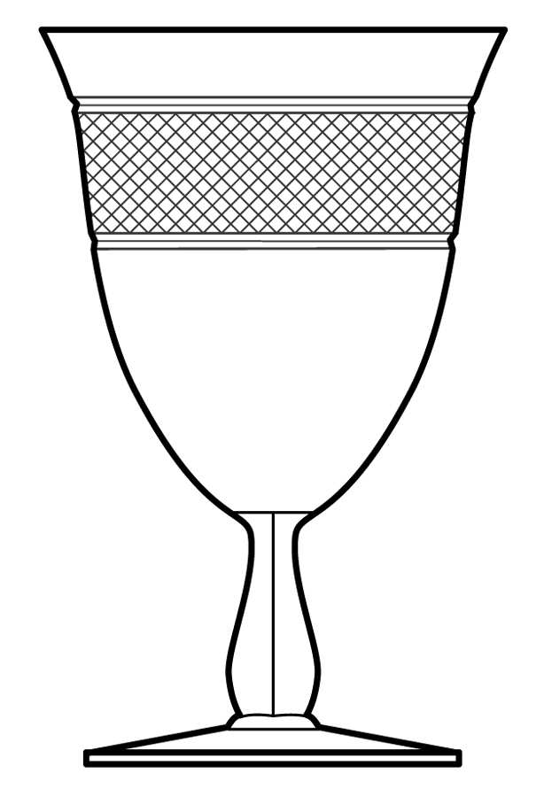Blue Danube Water Goblet by Cambridge-1