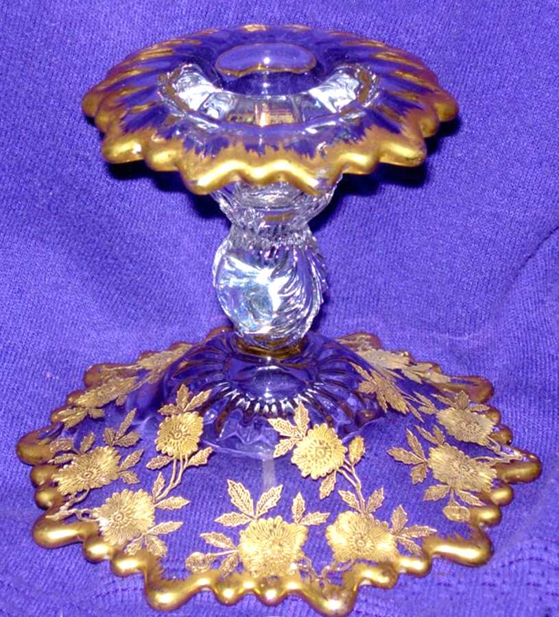 Blossom Time Martha/494 4" Single Candlestick by Cambridge-1