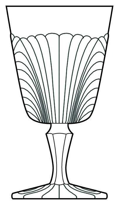 Caprice Clear (Stem 400) Water Goblet by Cambridge-1