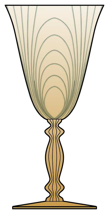 Caprice Mocha Water Goblet by Cambridge-1
