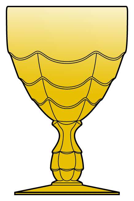 Cascade Yellow Water Goblet by Cambridge-1