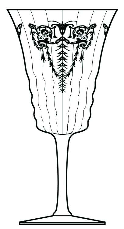 Cleo Clear (Stem 3077) Water Goblet by Cambridge-1