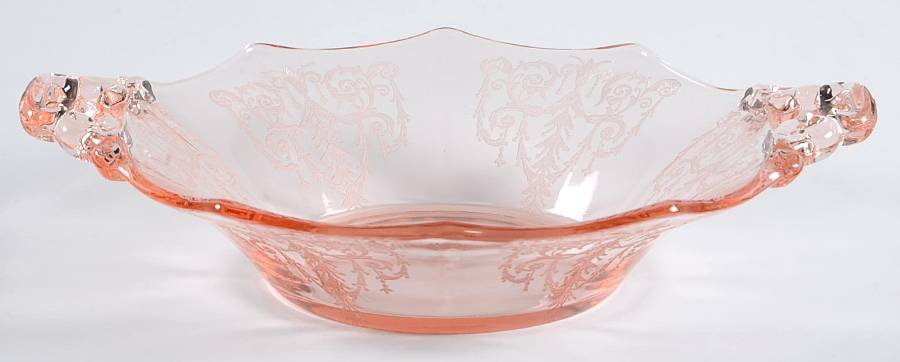Cleo Pink (Stem 3077) 7" Handled Bon Bon by Cambridge-1