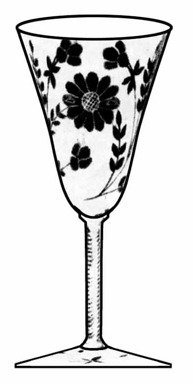 Cosmos Water Goblet by Cambridge-1