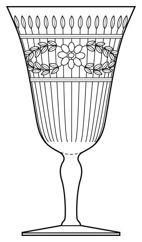 Cut 4074 Water Goblet by Cambridge-1