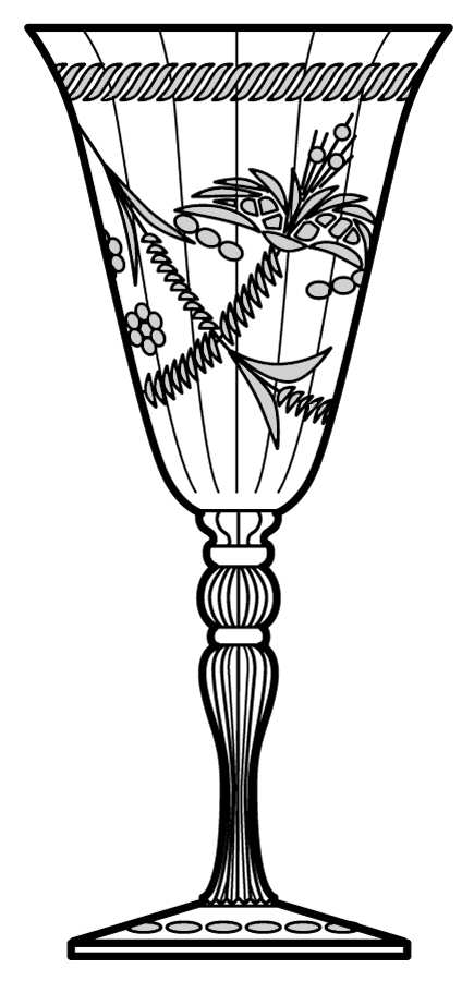 Cut 616 Water Goblet by Cambridge-1