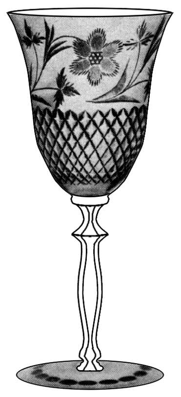 Marlboro (Stem #3120) Water Goblet by Cambridge-1