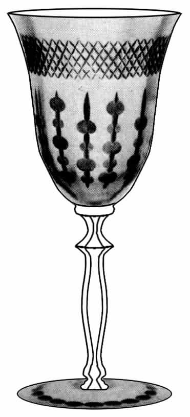 Cut 628 Water Goblet by Cambridge-1