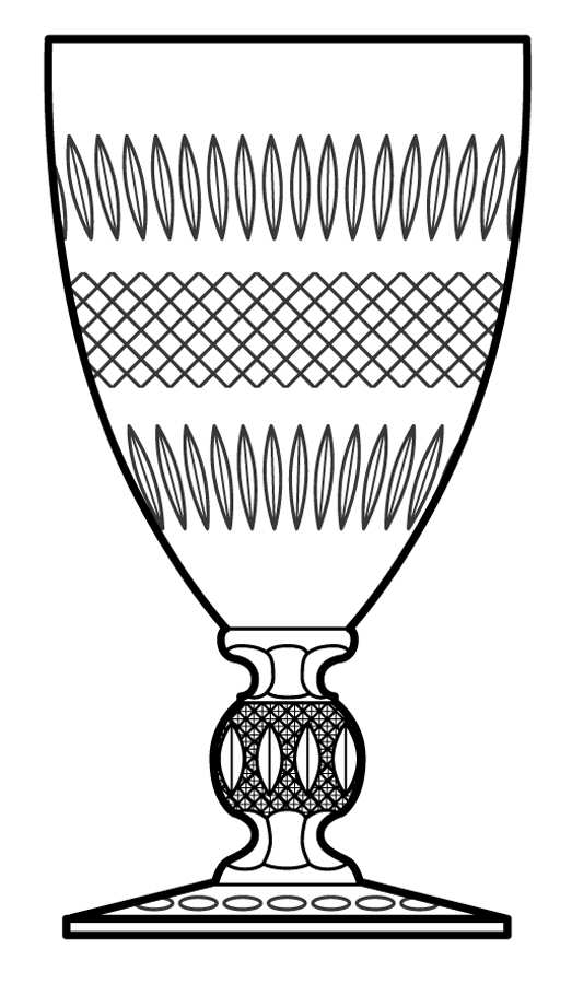 Cut 629 Water Goblet by Cambridge-1