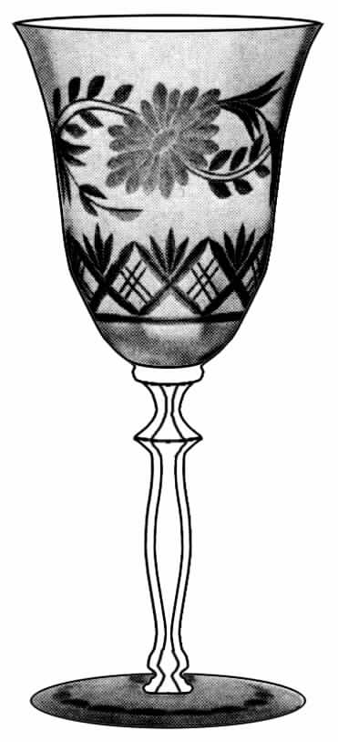 Cut 637 Water Goblet by Cambridge-1