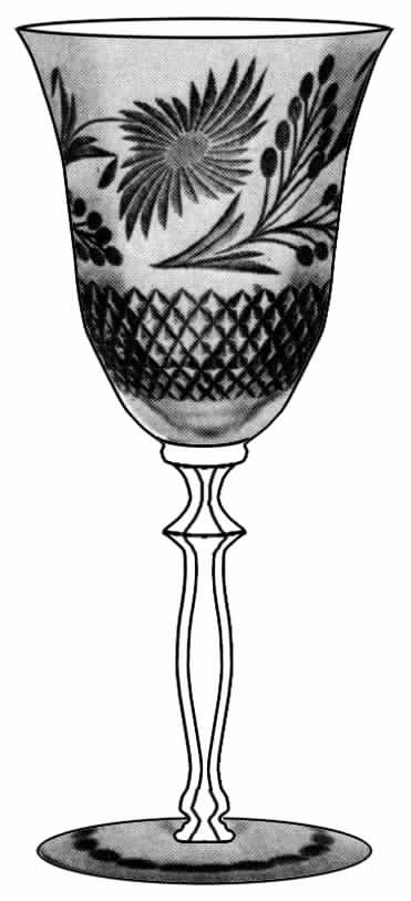 Cut 638 Water Goblet by Cambridge-1