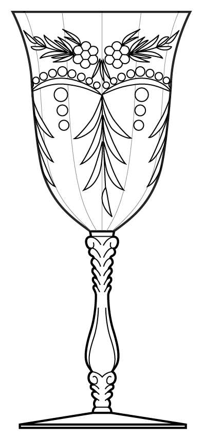 Cut 640 Water Goblet by Cambridge-1