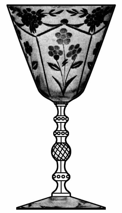 Cut 641 Water Goblet by Cambridge-1