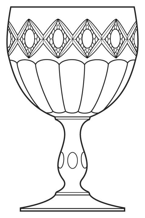 Cut 643 Water Goblet by Cambridge-1