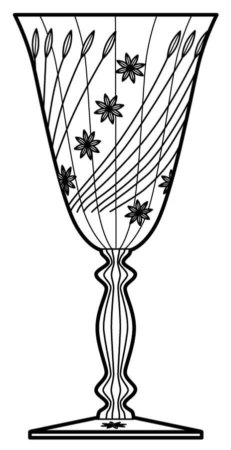 Cut 652 Water Goblet by Cambridge-1