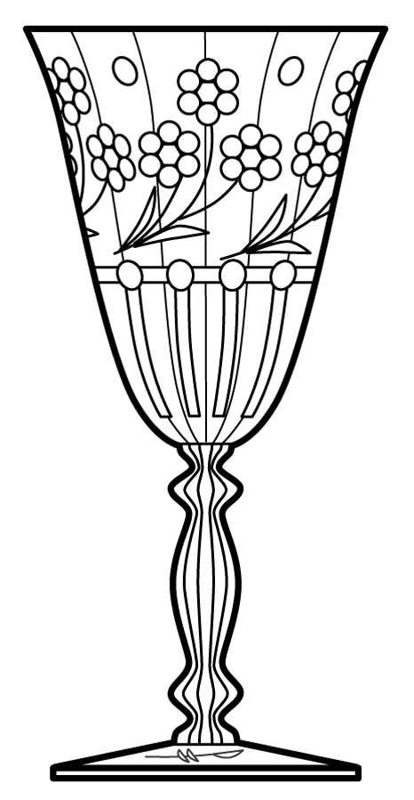 Cut 656 Water Goblet by Cambridge-1