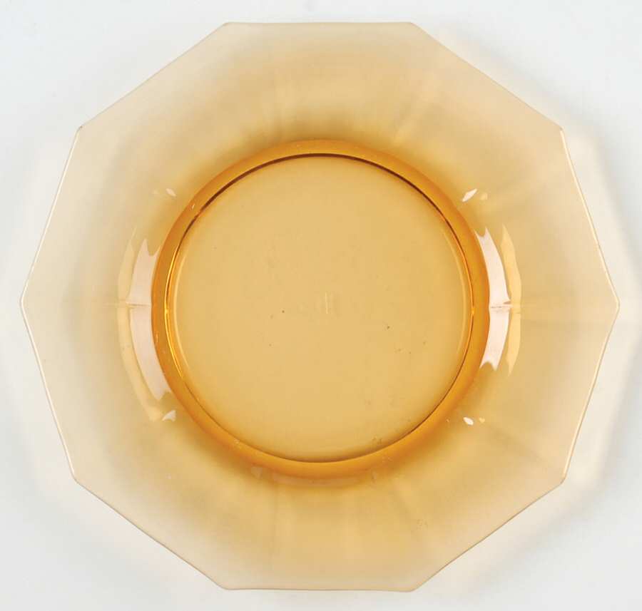 Decagon Amber Bread & Butter Plate by Cambridge-1