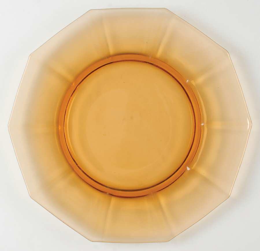 Decagon Amber Dinner Plate by Cambridge-1