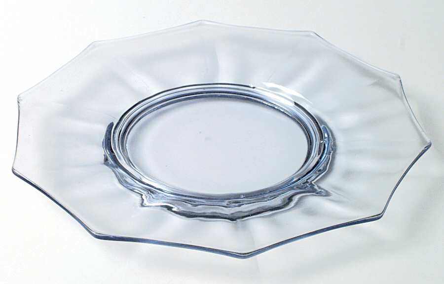 Decagon Light Blue Luncheon Plate by Cambridge-1