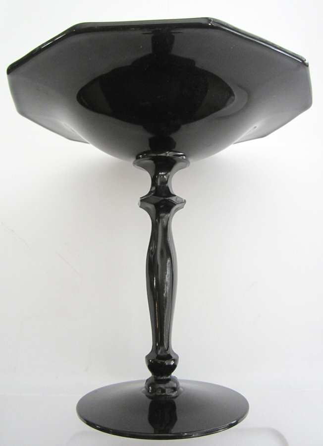 Decagon Ebony Round Compote (Height X Width) by Cambridge-1