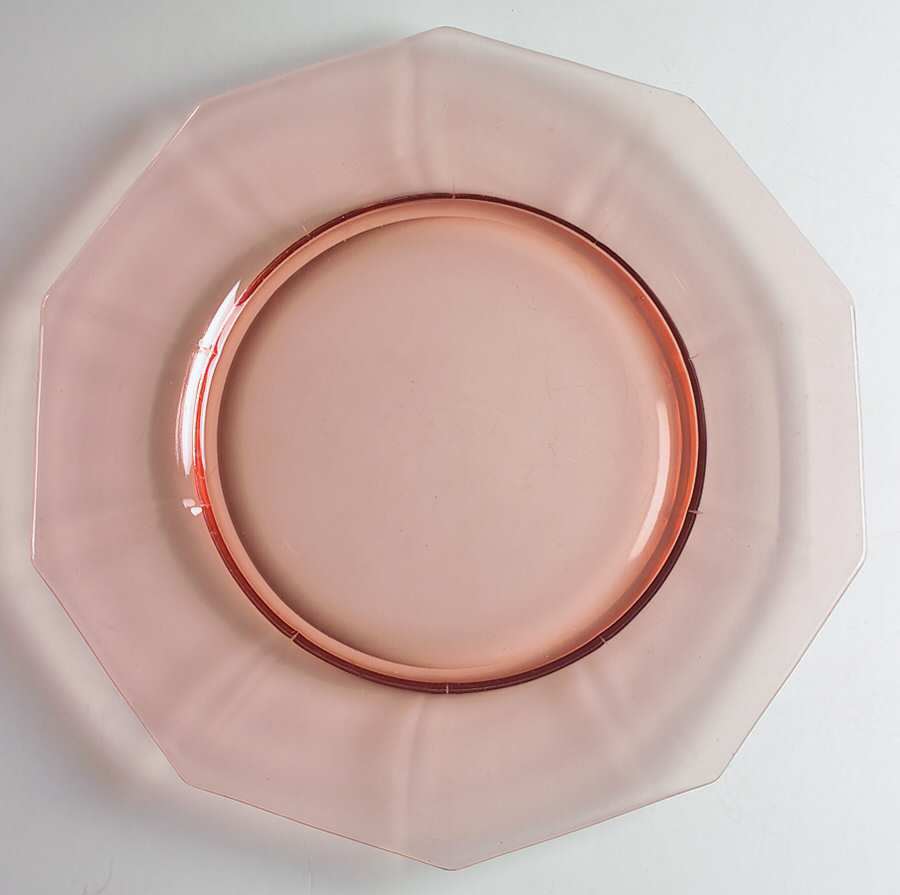 Decagon Pink Large Dinner Plate by Cambridge-1