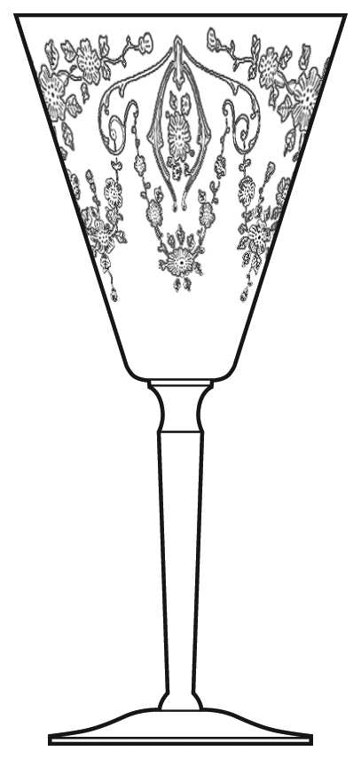 Diane Clear (Stem 3106) Water Goblet by Cambridge-1