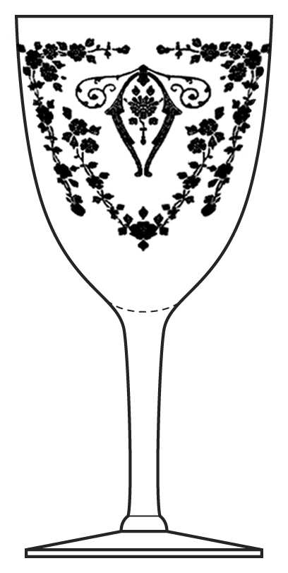 Diane Clear (Stem 7801) Water Goblet by Cambridge-1