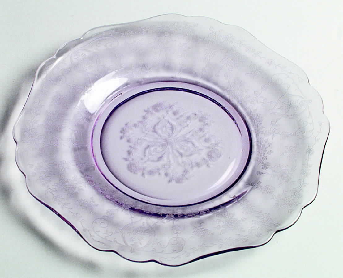 Diane Heatherbloom (Purple) 8" Salad Plate (Shape 3400) by Cambridge-1
