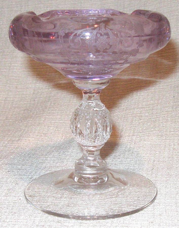 Diane Heatherbloom (Purple) Stemmed Ashtray by Cambridge-1
