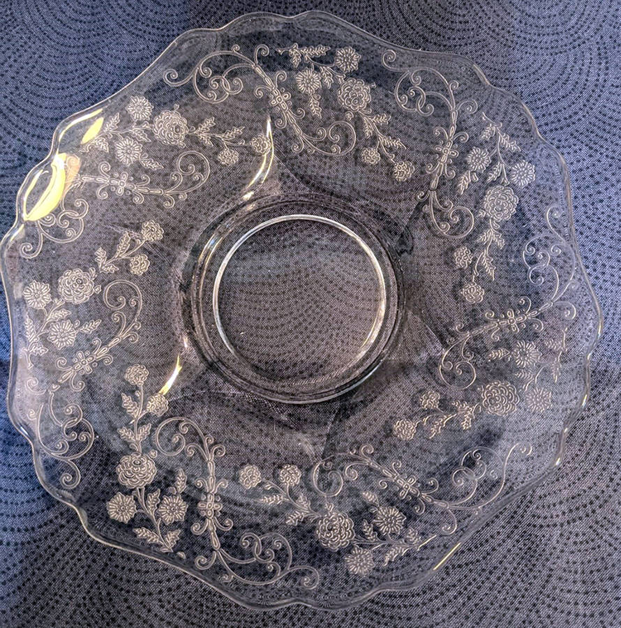 Elaine Clear (Stem 3500) Saucer for Cup & Saucer (Shape 3500) by Cambridge-1
