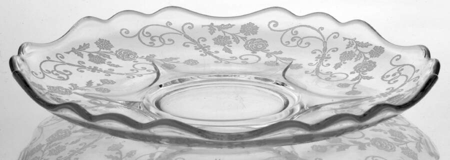 Elaine Clear (Stem 3500) Saucer for Cup & Saucer Set  (Shape 3400) by Cambridge-1