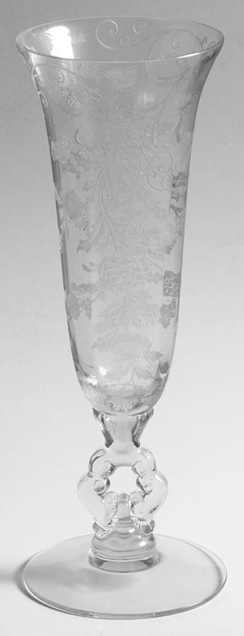 Elaine Clear (Stem 3500) 10" Keyhole-Stem Footed Vase by Cambridge-1