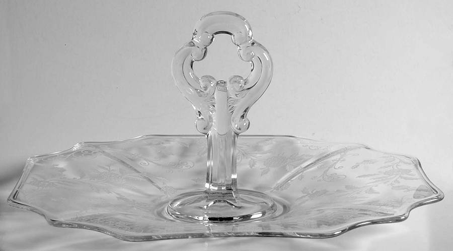 Elaine Clear (Stem 3500) 3400/10 Center Handled Tray by Cambridge-1