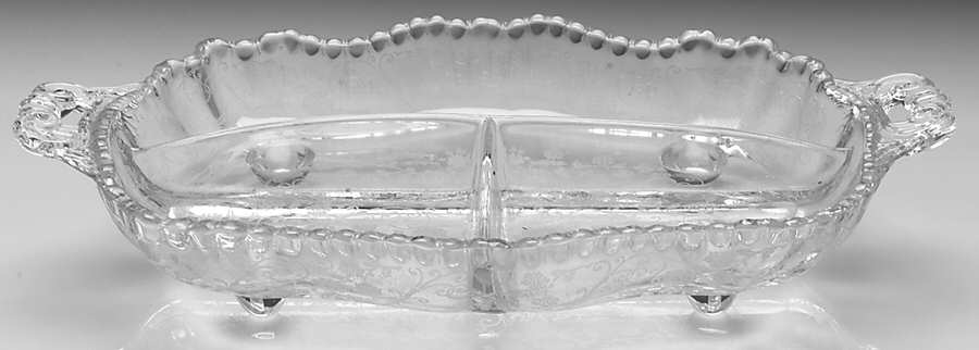 Elaine Clear (Stem 3500) #3500/64 4-Toed 3 Part Relish by Cambridge-1
