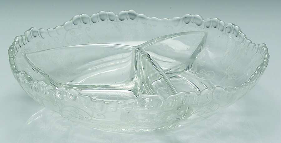Elaine Clear (Stem 3500) 6" Round 3 Part Relish by Cambridge-1