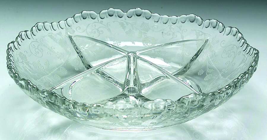 Elaine Clear (Stem 3500) 7" Round 4 Part Relish by Cambridge-1