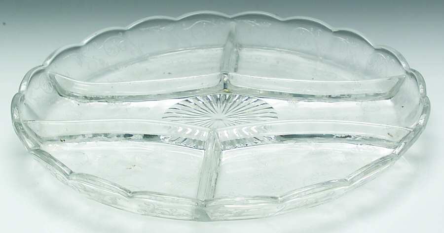 Elaine Clear (Stem 3500) 10" Round 5 Part Relish by Cambridge-1