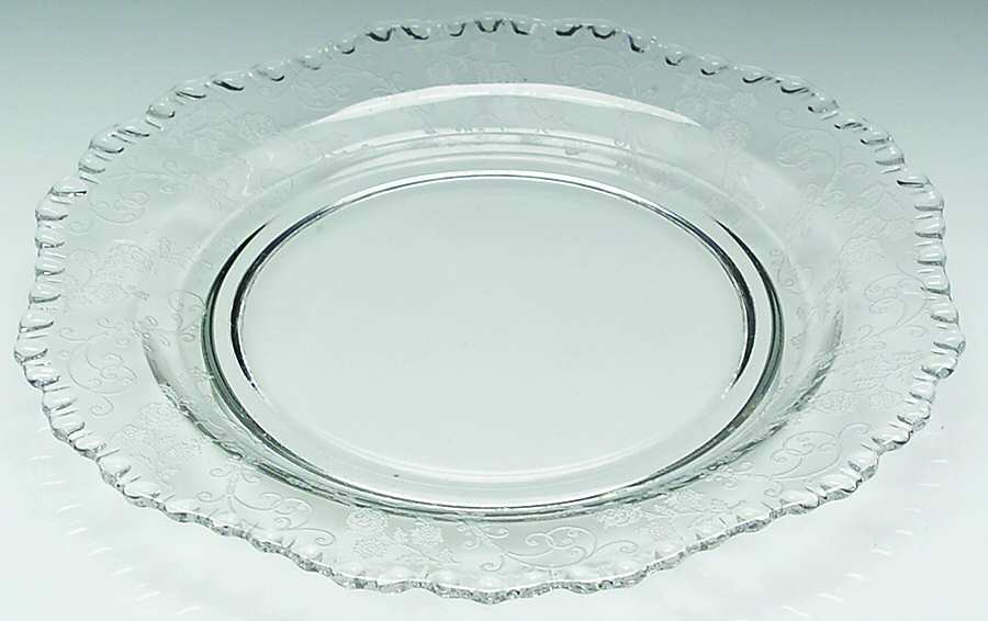 Elaine Clear (Stem 3500) 7" Salad Plate (Shape 3500) by Cambridge-1
