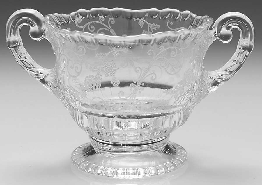 Elaine Clear (Stem 3500) Open Sugar Bowl (Shape 3500) by Cambridge-1
